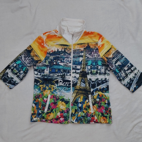 ONQUE Casual zippered jacket NWOT - Picture 5 of 9